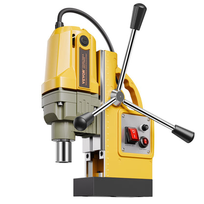 Magnetic Drill, 1400W Motor 1.6 in Boring Diameter, 2810 lbf Portable Electric Mag Drill Press, with 11 Coring Bits, 800 RPM Speed, Drilling Machine for Metal Surface, Home Improvement Industry - Image 9