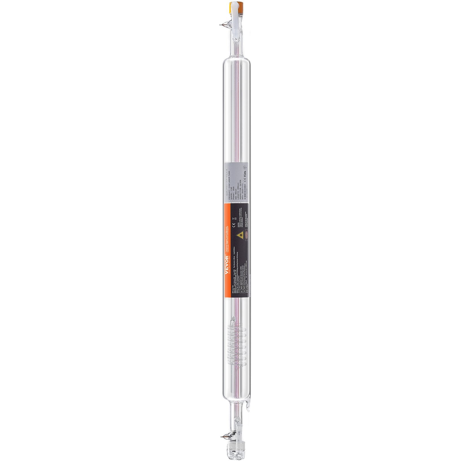 Laser Tube, 50W CO2 Laser Tube for Laser Engraver and Cutter Machine, 850 mm Length, 50 mm Diameter, Glass Laser Cutting Tube with TEM00 Beam Mode, for Wood Acrylic Fabric Leather Bamboo
