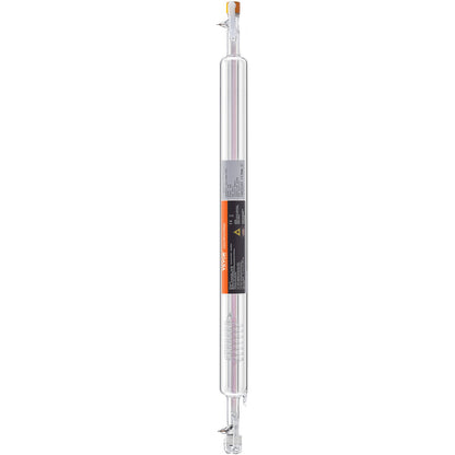 Laser Tube, 50W CO2 Laser Tube for Laser Engraver and Cutter Machine, 850 mm Length, 50 mm Diameter, Glass Laser Cutting Tube with TEM00 Beam Mode, for Wood Acrylic Fabric Leather Bamboo