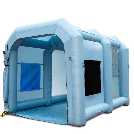 Inflatable Spray Booth Car Paint Tent 13x10x9ft Filter System Blower 950W