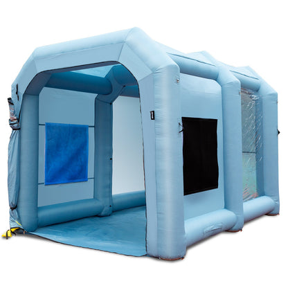 Inflatable Spray Booth Car Paint Tent 13x10x9ft Filter System Blower 950W - Image 9