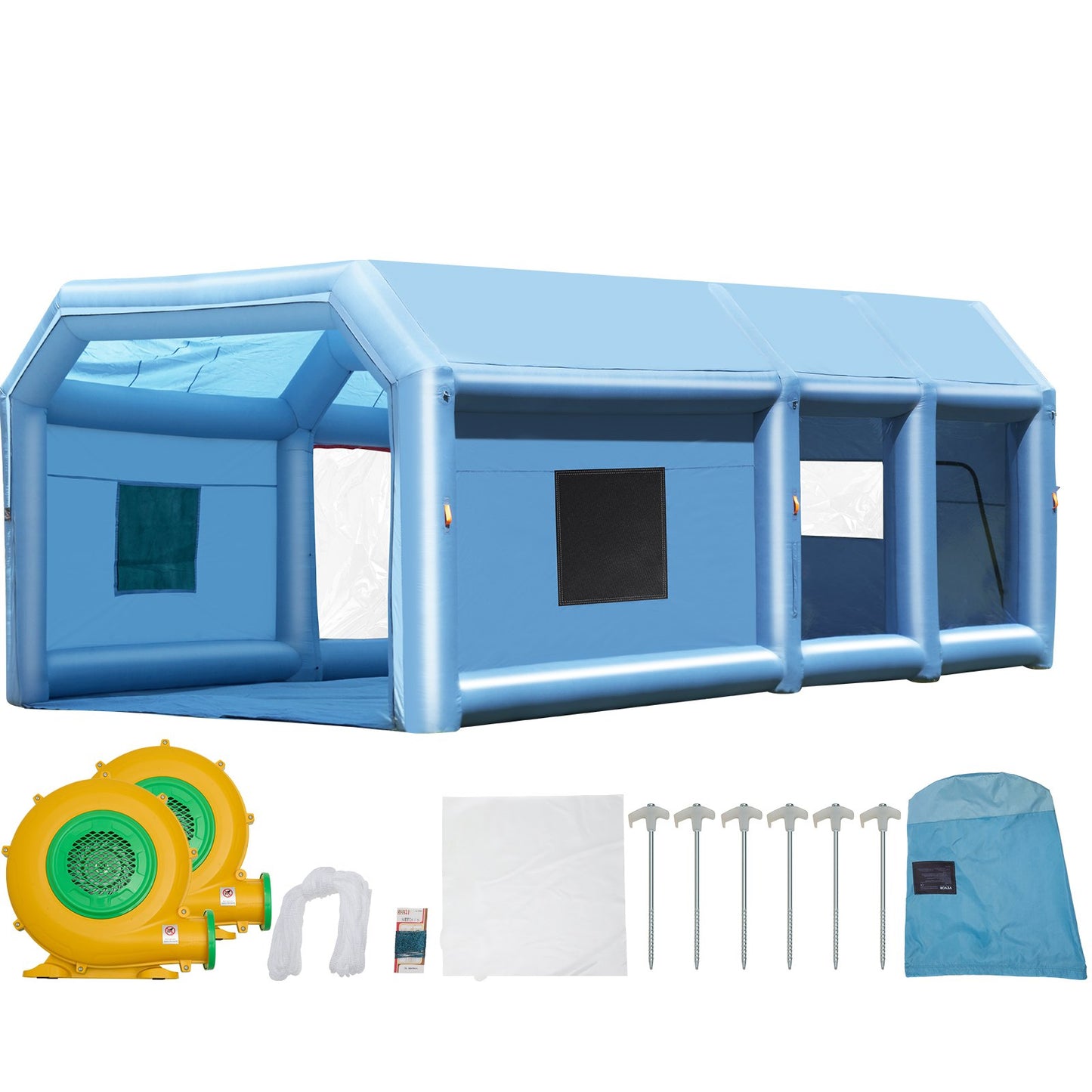 Inflatable Paint Booth 27.9x15.7x10.8ft Inflatable Spray Booth 950W+750W - Image 9