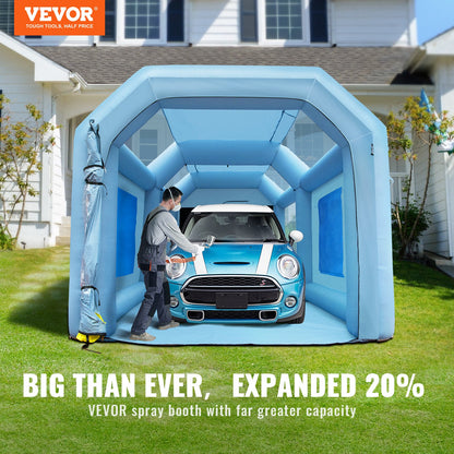 Inflatable Spray Booth Car Paint Tent 20x10x8ft Filter System 2 Blowers - Image 2