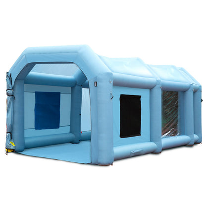 Inflatable Spray Booth Car Paint Tent 20x10x8ft Filter System 2 Blowers - Image 9