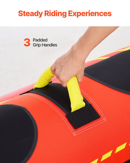 Towable Tubes for Boating 1-3 Riders Inflatable Boat Tubes Towables 510lbs - Image 5