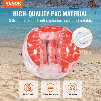 Inflatable Bumper Ball 1-Pack, 5FT/1.5M Body Sumo Zorb Balls for Teen & Adult, 0.8mm Thick PVC Human Hamster Bubble Balls for Outdoor Team Gaming Play, Bumper Bopper Toys for Garden, Yard, Park - Image 2