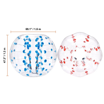 Inflatable Bumper Balls 2-Pack, 5FT/1.5M Body Sumo Zorb Balls for Teen & Adult, 0.8mm Thick PVC Human Hamster Bubble Balls for Outdoor Team Gaming Play, Bumper Bopper Toys for Garden, Yard, Park - Image 8