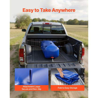 Water Storage Bladder 113L Large Capacity Water Bag, Portable & Collapsible Soft Waters Container, Leakproof & Tear-Resistant PVC Emergency Waters Storage Tank for RV Truck & Outdoor Use - Image 6