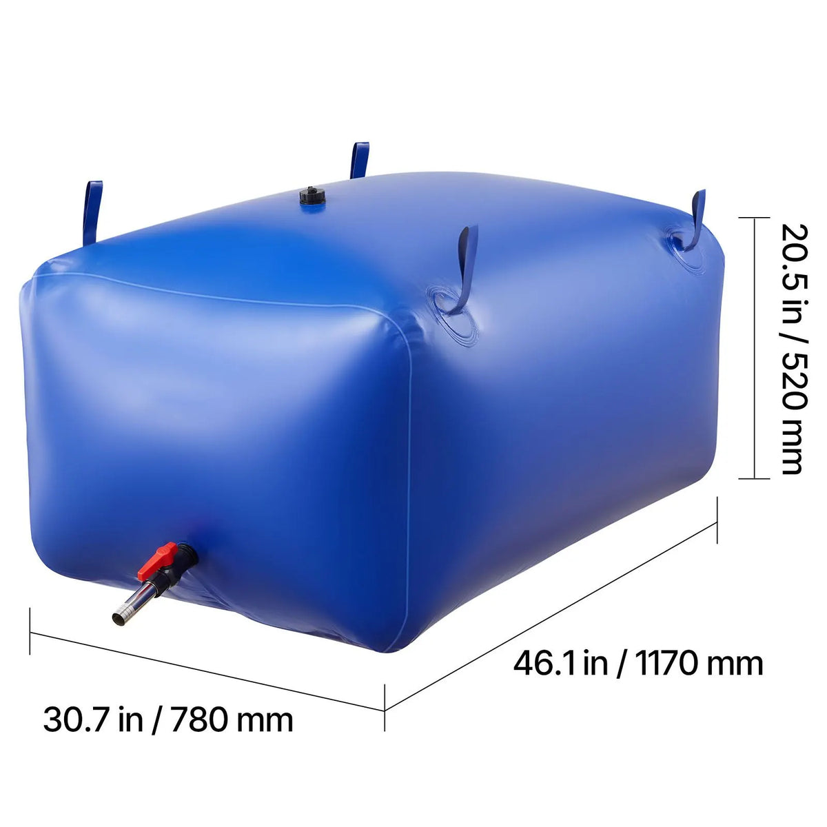Water Storage Bladder 400L Large Capacity Water Bag, Portable & Collapsible Soft Waters Container, Leakproof & Tear-Resistant PVC Emergency Waters Storage Tank for RV Truck & Outdoor Use - Image 8
