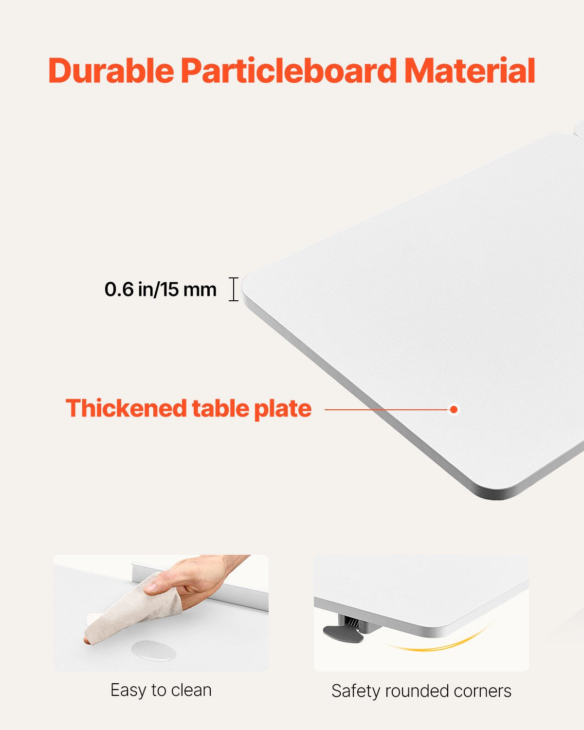 Overbed Table, Mobile Bed Side Table with Flip Desktop and 4 Hidden Wheels, Height & Angle Adjustable Rolling Laptop Desk with Cup Holder, Portable Over Bed Desk for Home, Office, Study, White - Image 6