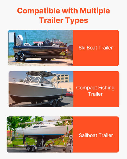 Boat Trailer Guide, 1016mm Adjustable Design Trailer Guide Poles, 2PCS High-Hardness Steel Trailer Guide-Ons, Trailer Guides with PVC Pipe Posts, for Ski Boat, Fishing Boat or Sailboat Trailer - Image 6