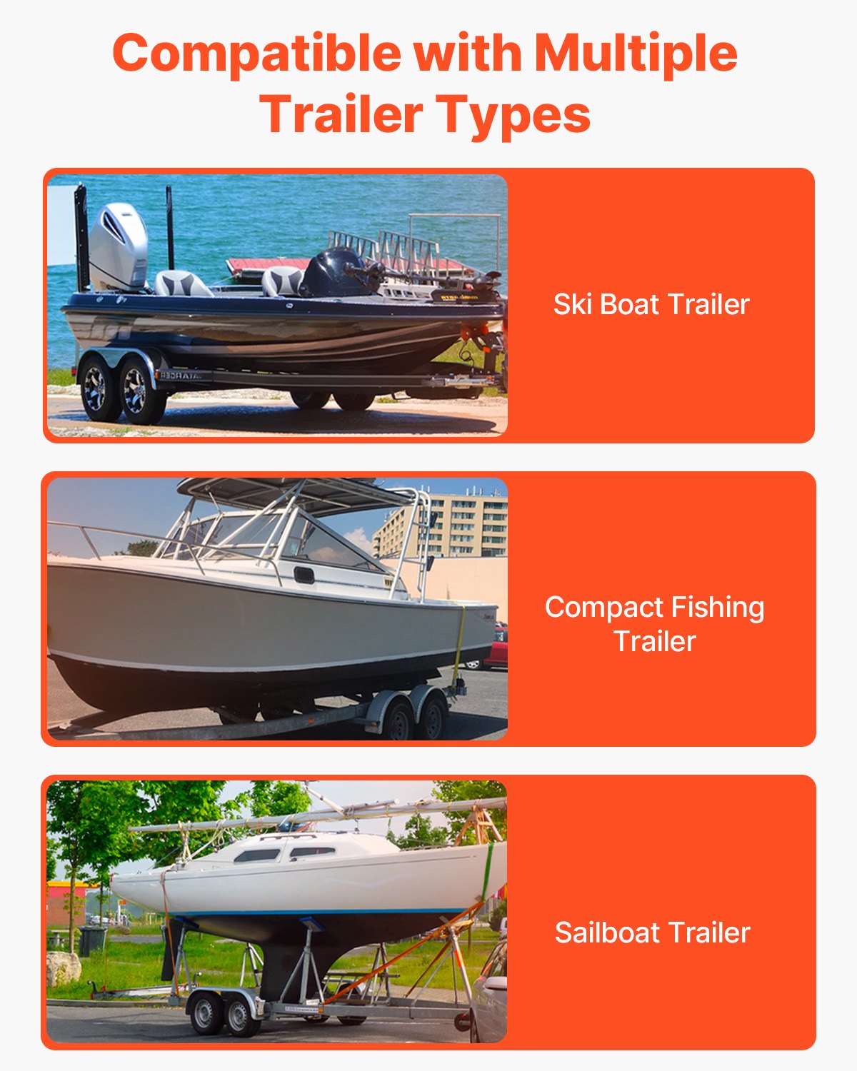 Boat Trailer Guide, 1219.2mm Adjustable Design Trailer Guide Poles, 2PCS High-Hardness Steel Trailer Guide-Ons, Trailer Guides with PVC Pipes, for Ski Boat, Fishing Boat or Sailboat Trailer - Image 6
