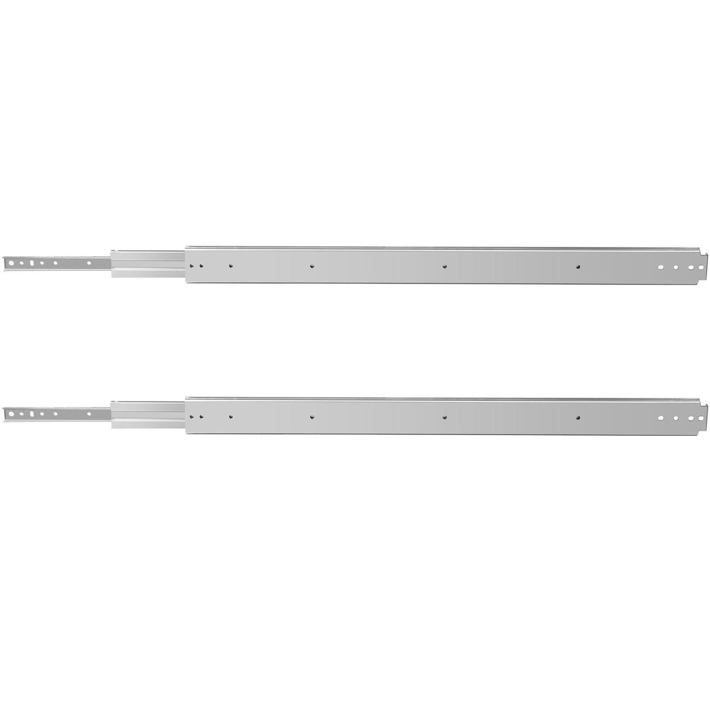 Drawer Slides, 1 Pair 42 Inch Heavy Duty Drawer Slides, Ball Bearing Side Mount Drawer Hardware Slides, 500 LBS Load Capacity 3-Section Full Extension Drawer Slides for Smooth Slide, Less Noise - Image 9
