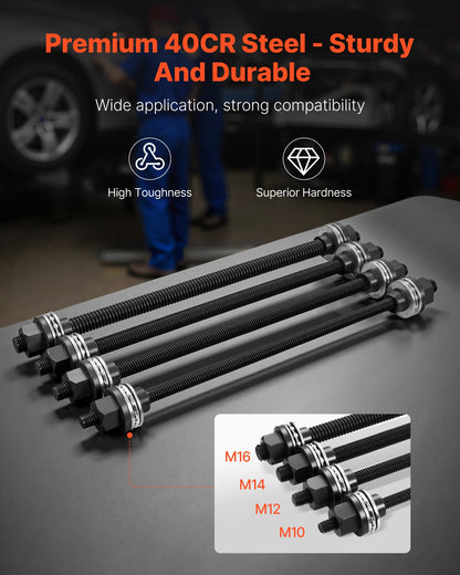 Pull and Press Sleeve Kit, 26 PCS, Steel Bush Removal Insertion Sleeve Tools with Carrying Case, Compatible with LCV and HGV Engines, for Removing and Installing Bushings, Bearings, and Seals - Image 3