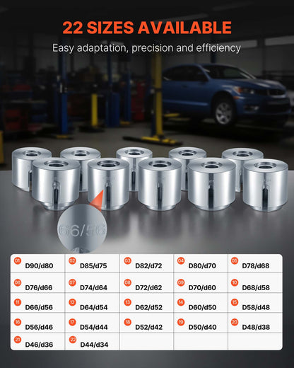 Pull and Press Sleeve Kit, 27 PCS, Steel Bush Removal Insertion Sleeve Tools with Carrying Case, Compatible with LCV and HGV Engines, for Removing and Installing Bushings, Bearings, and Seals - Image 6