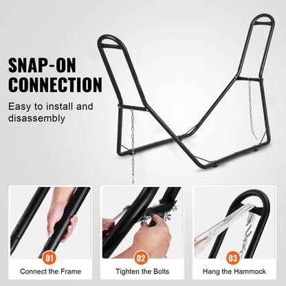 Steel Hammock Stand 450lbs Capacity Hammock Frame Fits 6.9-12.8ft Hammocks - Image 5