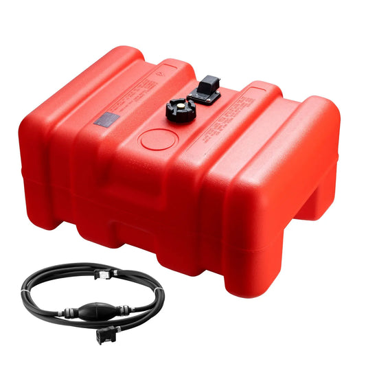 Boat Fuel Tank Portable Marine Outboard Gas Tank 12 Gal/55L with Hose