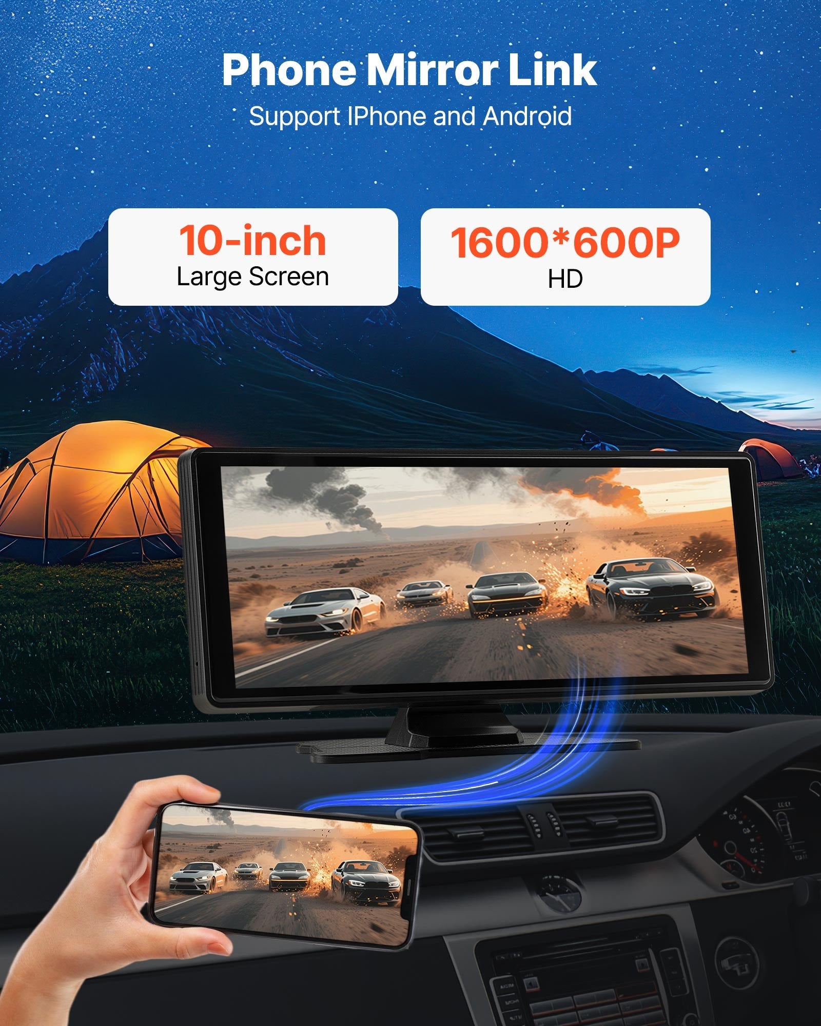 Car Stereo Radio CarPlay Touchscreen 254 mm Apple Android Auto Bluetooth - Image 5