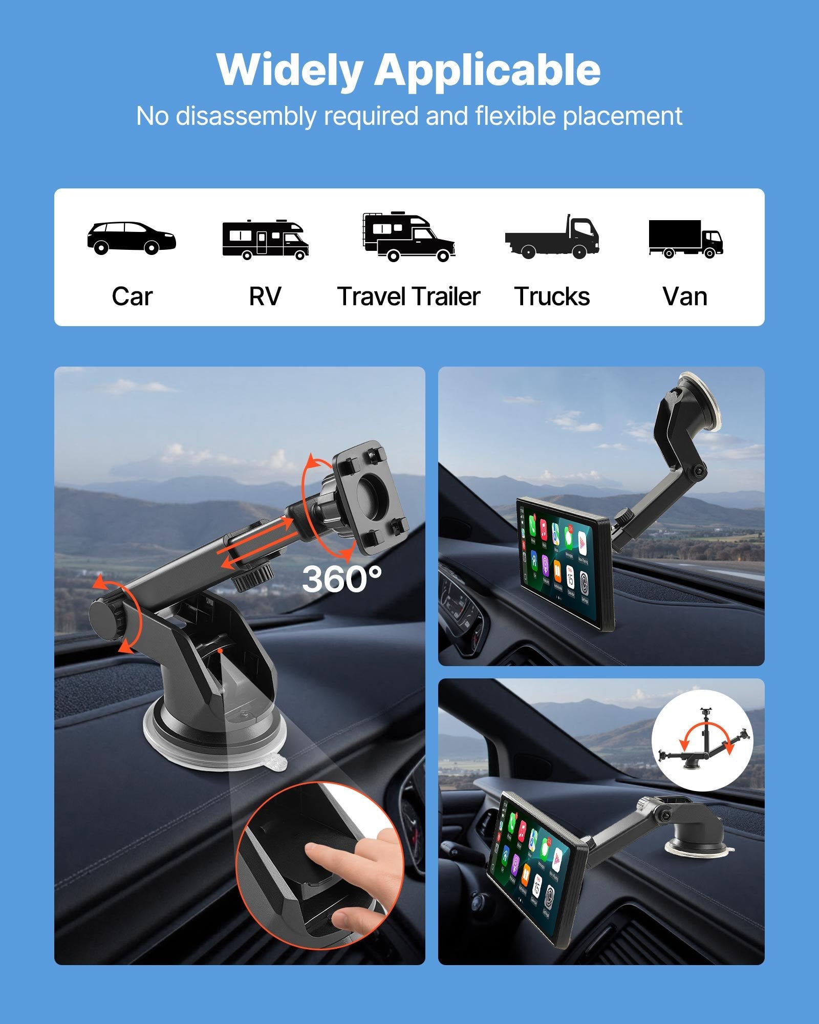 Car Stereo Radio CarPlay Touchscreen 254 mm Apple Android Auto Bluetooth - Image 6