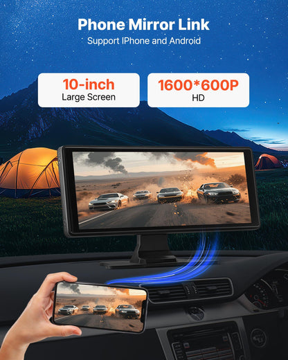 Car Stereo Radio CarPlay Touchscreen 254mm Apple Android Front/Rear Camera - Image 6
