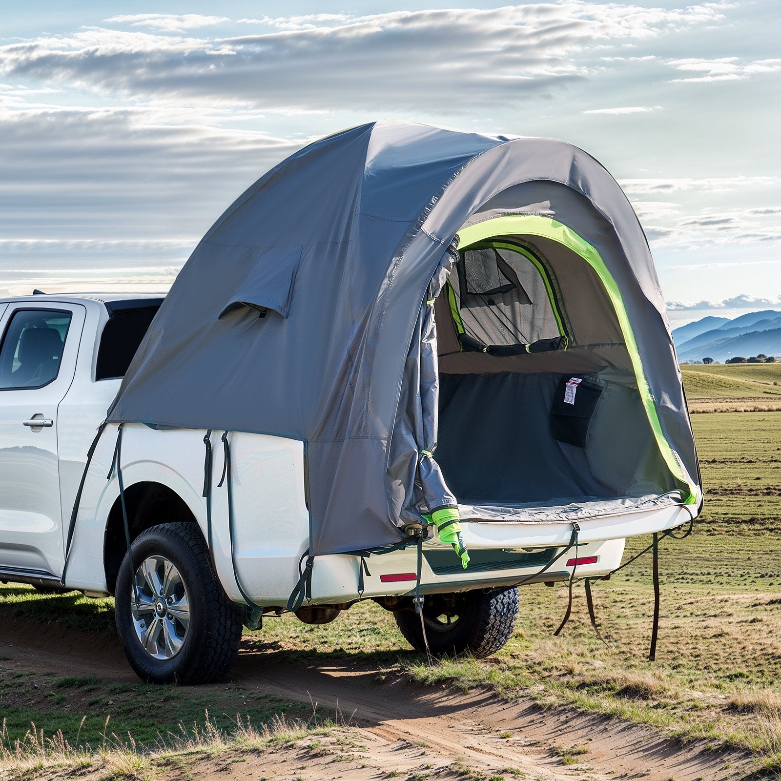 Truck Tent 5.5-6.0ft Waterproof PU2000 Truck Bed Camping Tent 2-3 Person - Image 8