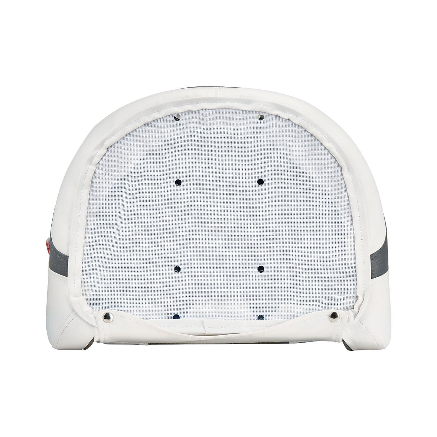 Boat Seat, High Backrest, Flip Up Boat Seat Captain Bucket Seat with Thickened Sponge Cushion & Waterproof PVC Leather, Ergonomic Design, Folding Boat Seat for Boats, Yachts, Ships, White & Grey - Image 9