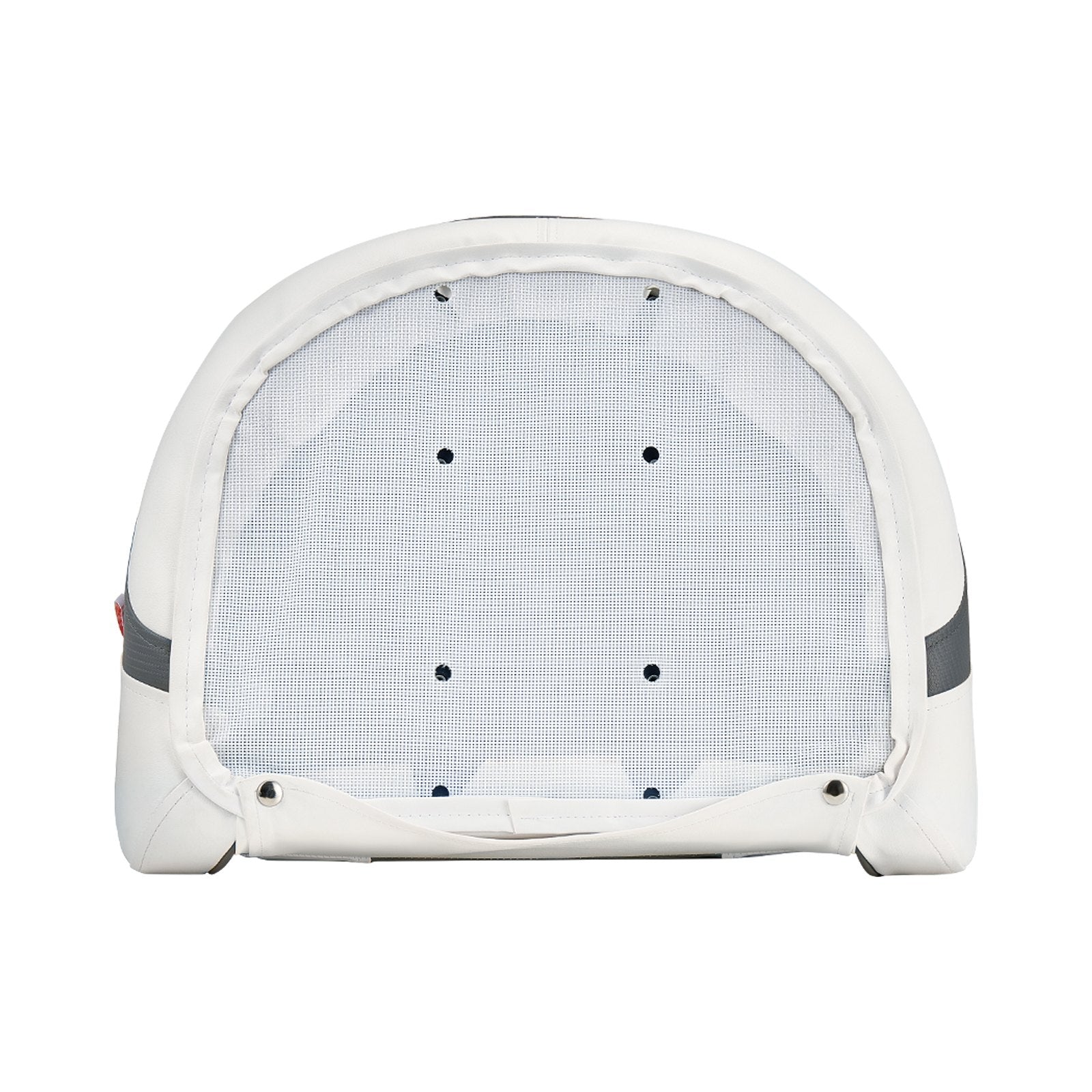 Boat Seat, High Backrest, Flip Up Boat Seat Captain Bucket Seat with Thickened Sponge Cushion & Waterproof PVC Leather, Ergonomic Design, Folding Boat Seat for Boats, Yachts, Ships, White & Grey - Image 9