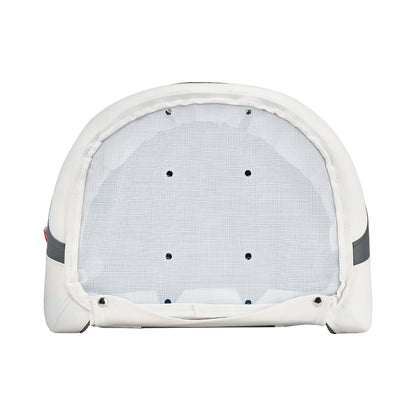 Boat Seat, High Backrest, Flip Up Boat Seat Captain Bucket Seat with Thickened Sponge Cushion & Waterproof PVC Leather, Ergonomic Design, Folding Boat Seat for Boats, Yachts, Ships, White & Grey - Image 9