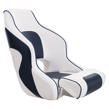 Captain Bucket Seat Boat Seat, Flip Up Boat Seat, with Thickened Sponge Padding, Flip-up Bolster Boat Captain Chair for Fishing Boat, Sightseeing Boat, Speedboat, Canoe, 1-Piece - Image 9