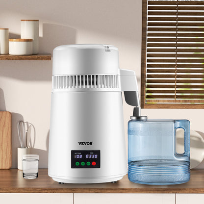 4L Water Distiller 1L/H Distilled Water Maker Timing & Temp Display White - Image 8
