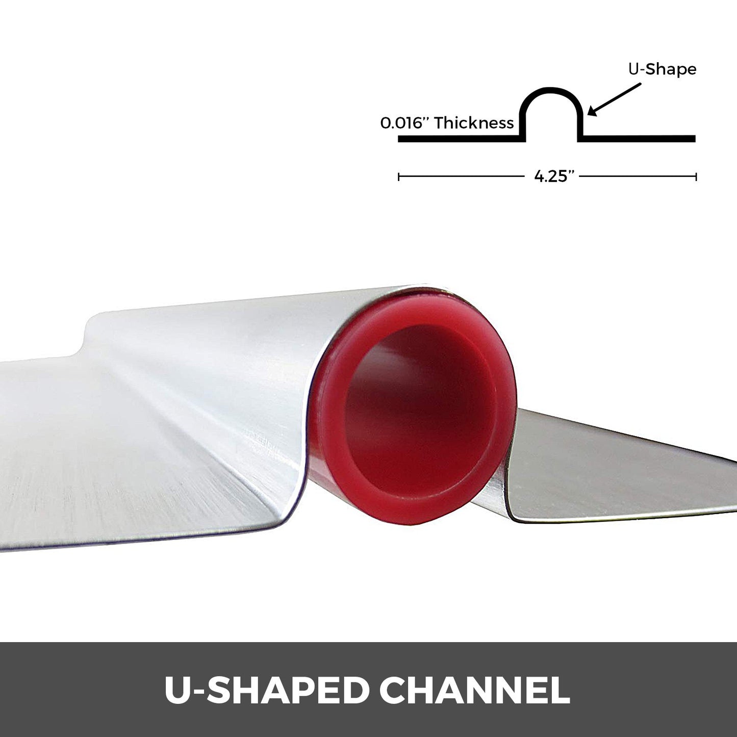 PEX Heat Transfer Plates, 200 pcs Box Radiant Heat Transfer Plates, 2ft Aluminum PEX Heat Transfer Plates, 1.27 cm Heat Transfer Plates Designed for PEX Tubing - Image 3