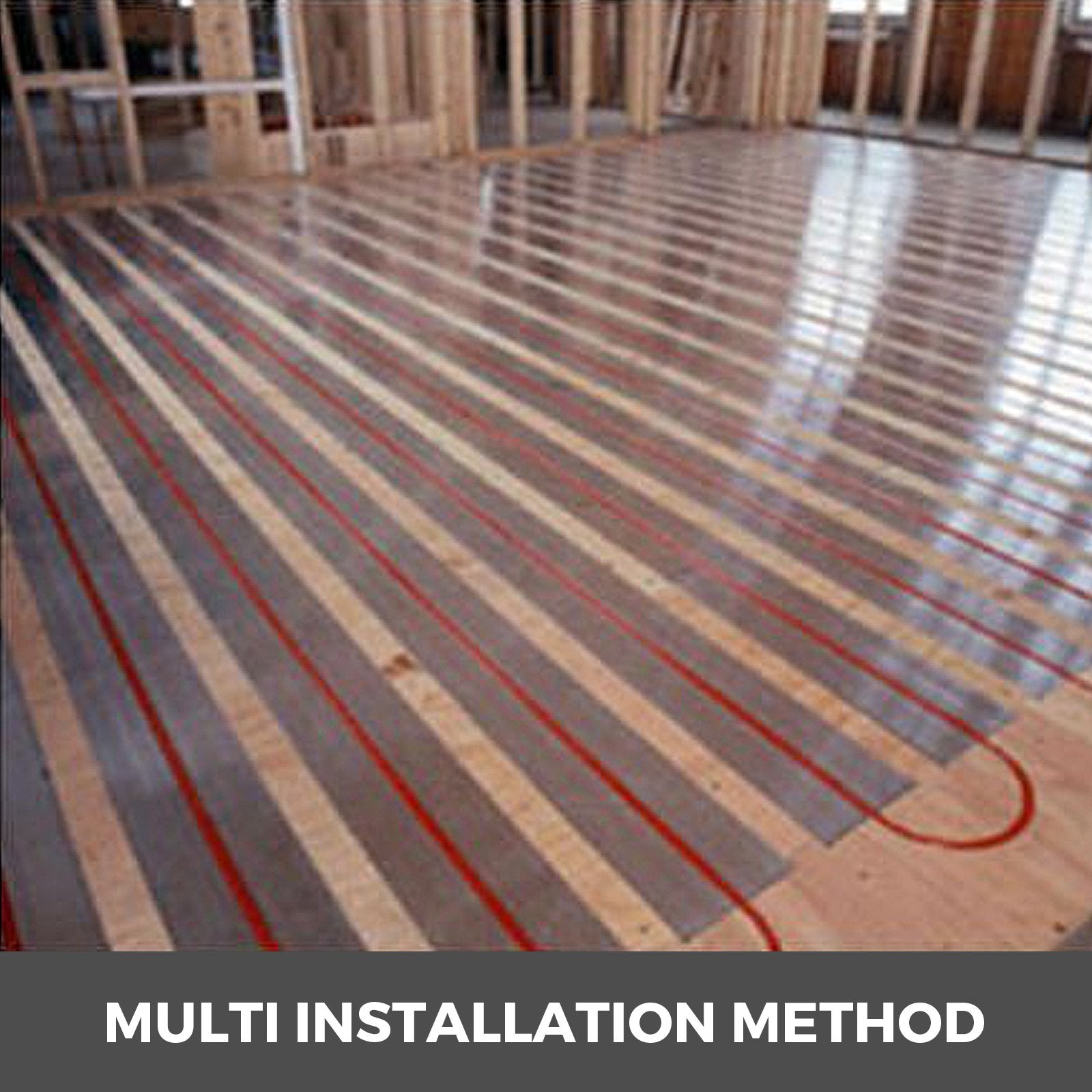 PEX Heat Transfer Plates, 200 pcs Box Radiant Heat Transfer Plates, 2ft Aluminum PEX Heat Transfer Plates, 1.27 cm Heat Transfer Plates Designed for PEX Tubing - Image 4