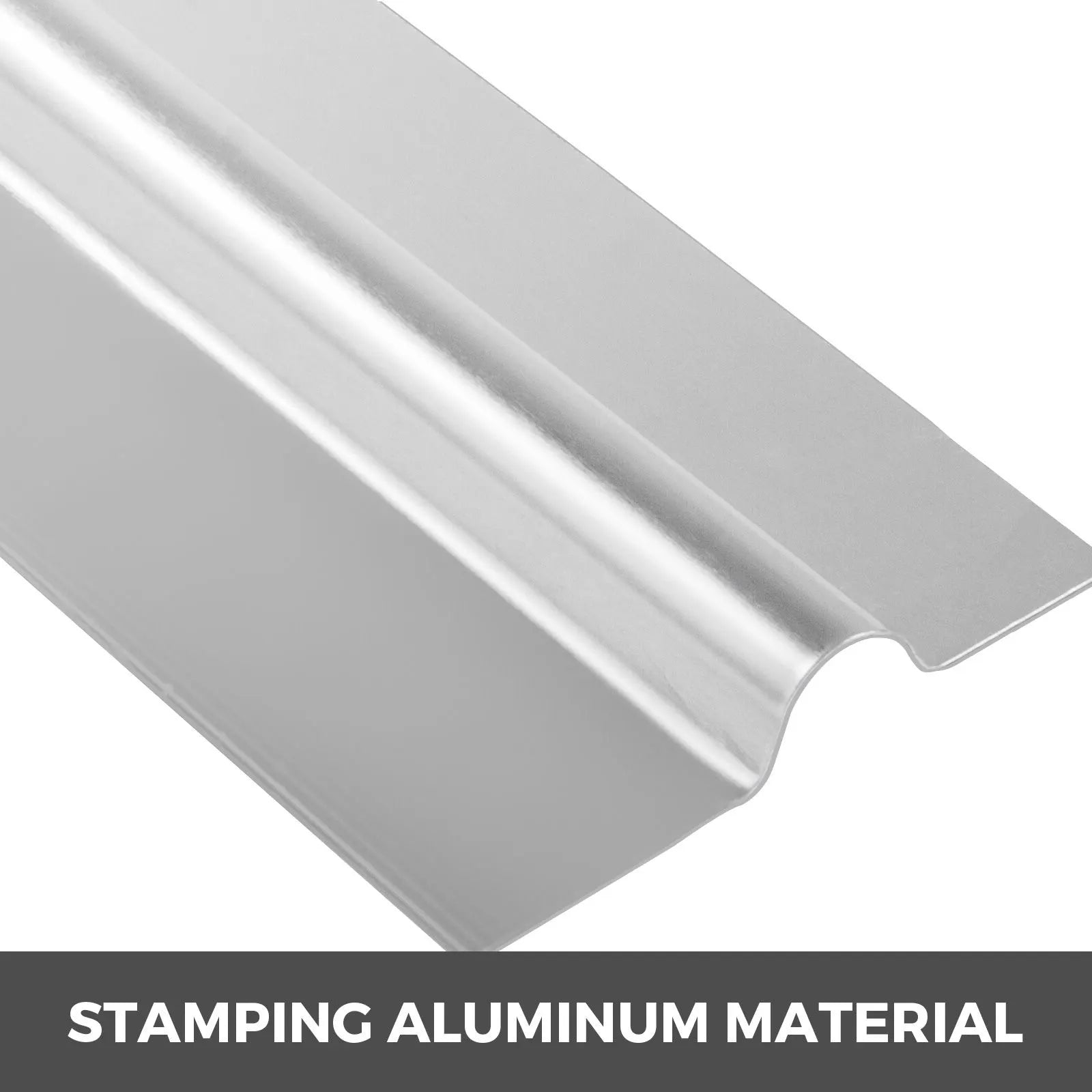 Radiant Floor Heat Transfer Plates 4' 50 pcs Omega Aluminum for 1/2" PEX - Image 2