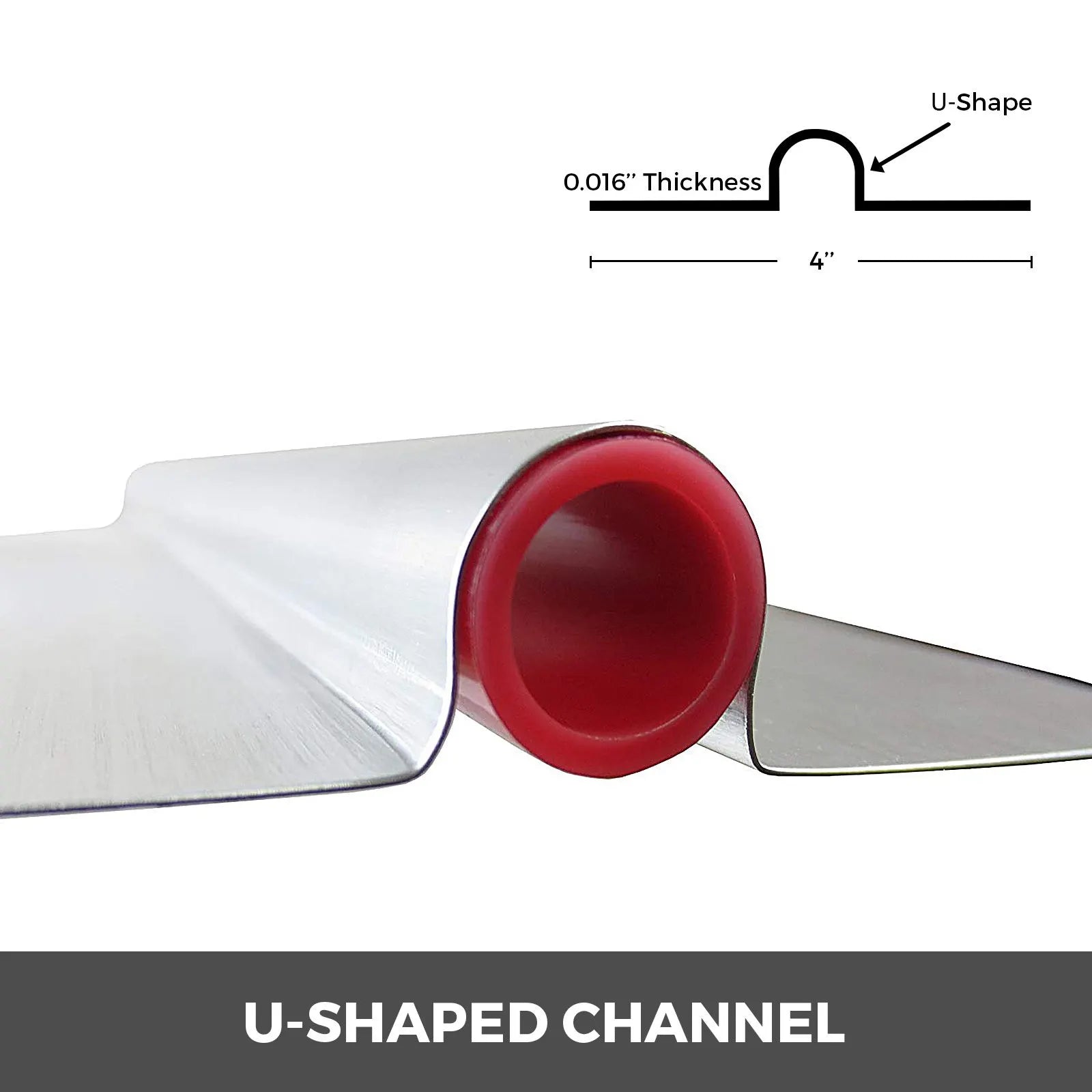 Radiant Floor Heat Transfer Plates 4' 50 pcs Omega Aluminum for 1/2" PEX - Image 3