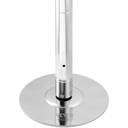 Professional Dancing Pole, Spinning Static Dancing Pole Kit, Portable Removable Pole, 45mm Heavy-Duty Stainless Steel Pole, Height Adjustable Fitness Pole, for Exercise Home Club Gym, Silver - Image 9
