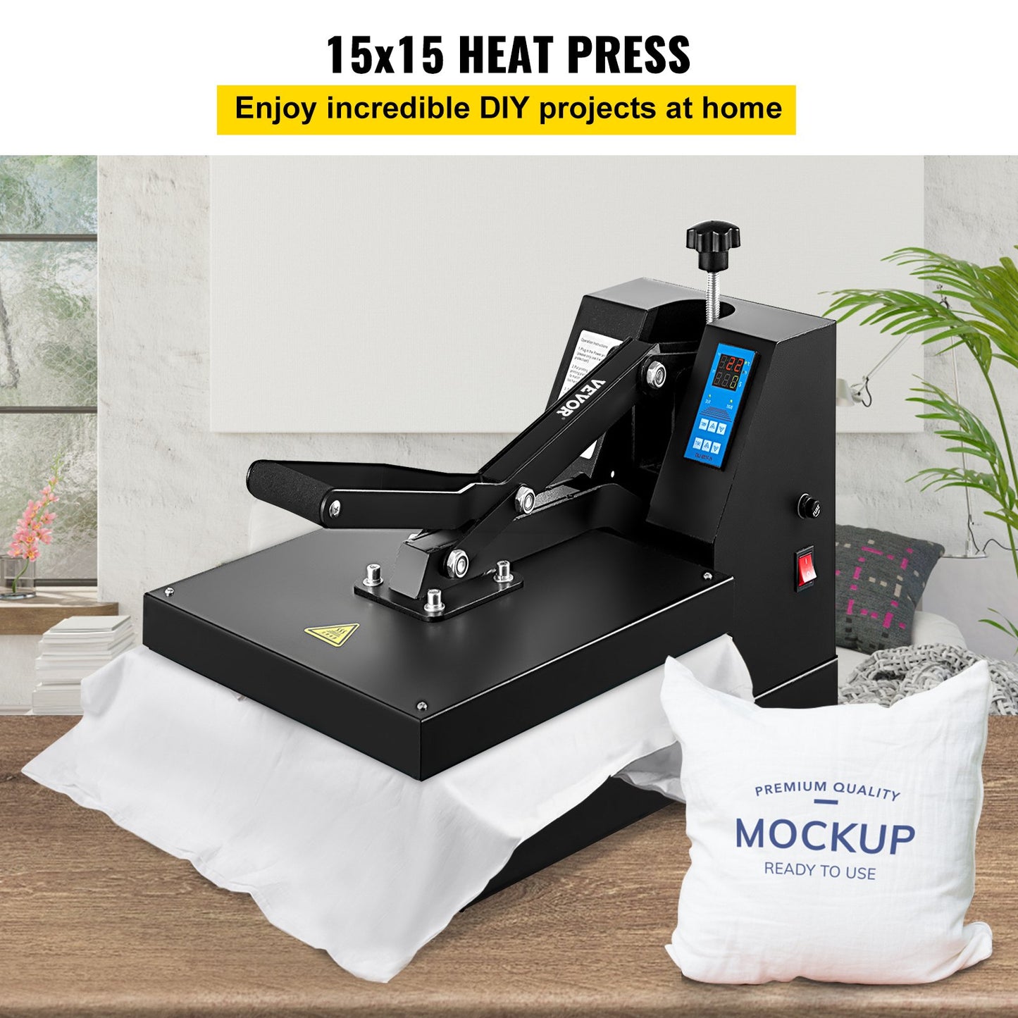 Heat Press 15X15 Inch Heat Press Machine Industrial Quality Power T Shirt Heat Press Sublimation Machine Clamshell Heat Press Machine for T Shirts - Image 2