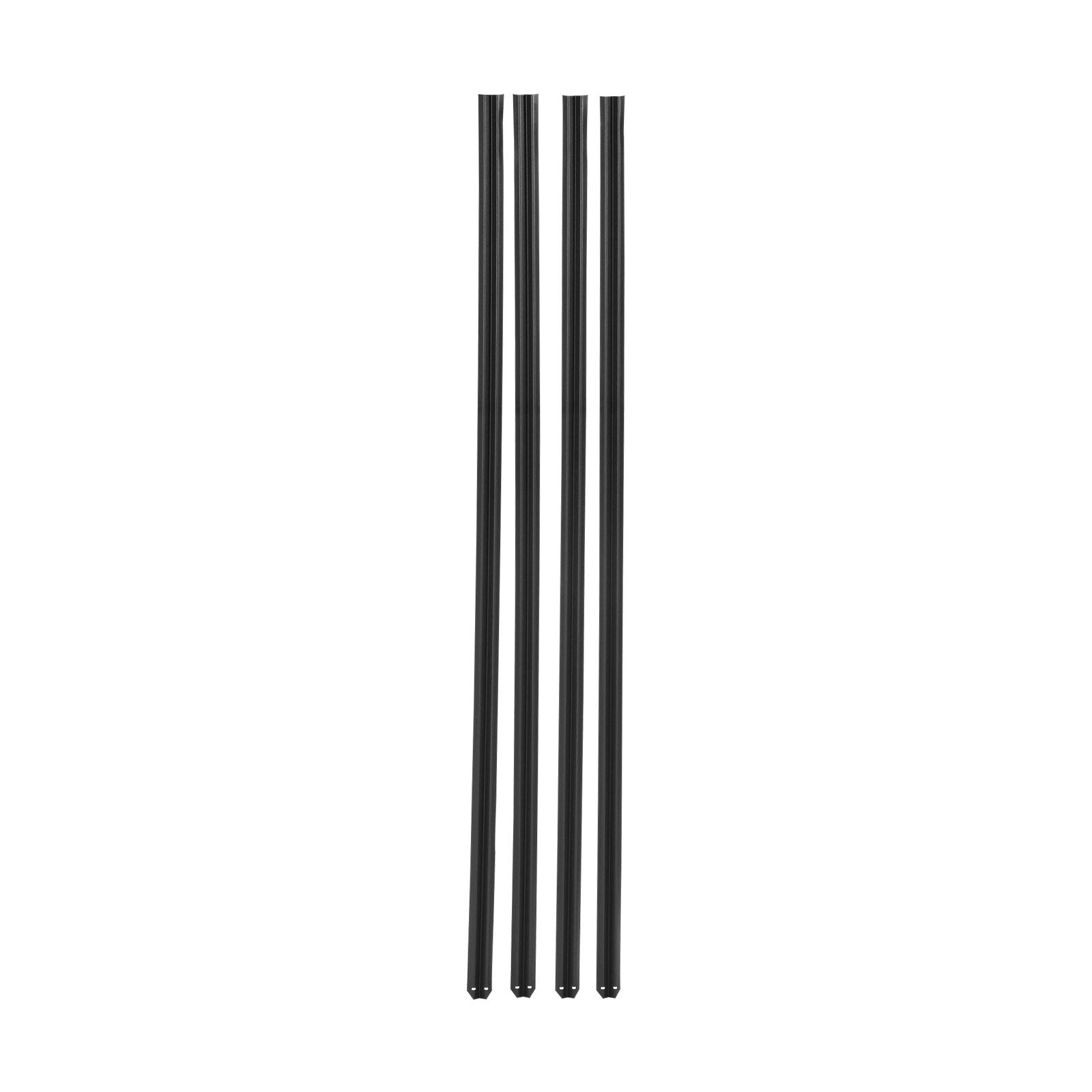 Bottom Locking Privacy Slats, Single-Wall Vertical Bottom-Locking Slats for Chain-Link Fence, High-Density HDPE Chain Link Slats Ideally Fit 1.8 m High Fence for Garden Farm Sports Field(Black) - Image 9