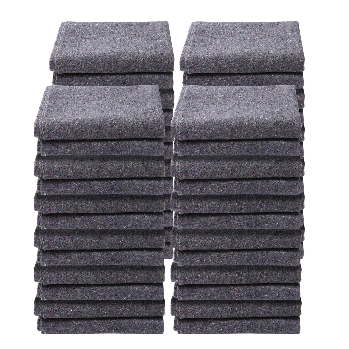Moving Blankets, 72" x 54", 21 lbs/dz Weight, 24 Packs, Professional Recycled Cotton Packing Blanket, Large Heavy Duty Shipping Mover Pads Perfect for Protecting Furniture, Floors, Appliances
