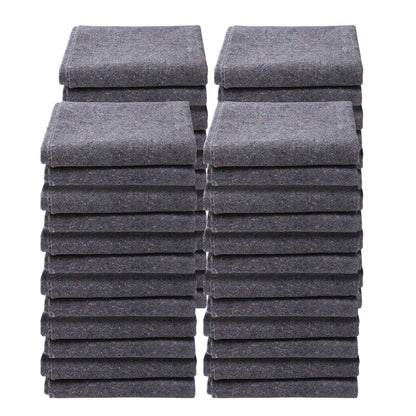 Moving Blankets, 72" x 54", 21 lbs/dz Weight, 24 Packs, Professional Recycled Cotton Packing Blanket, Large Heavy Duty Shipping Mover Pads Perfect for Protecting Furniture, Floors, Appliances