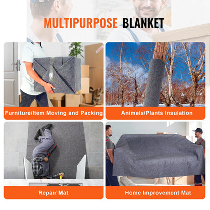 Moving Blankets, 72" x 54", 21 lbs/dz Weight, 24 Packs, Professional Recycled Cotton Packing Blanket, Large Heavy Duty Shipping Mover Pads Perfect for Protecting Furniture, Floors, Appliances - Image 6
