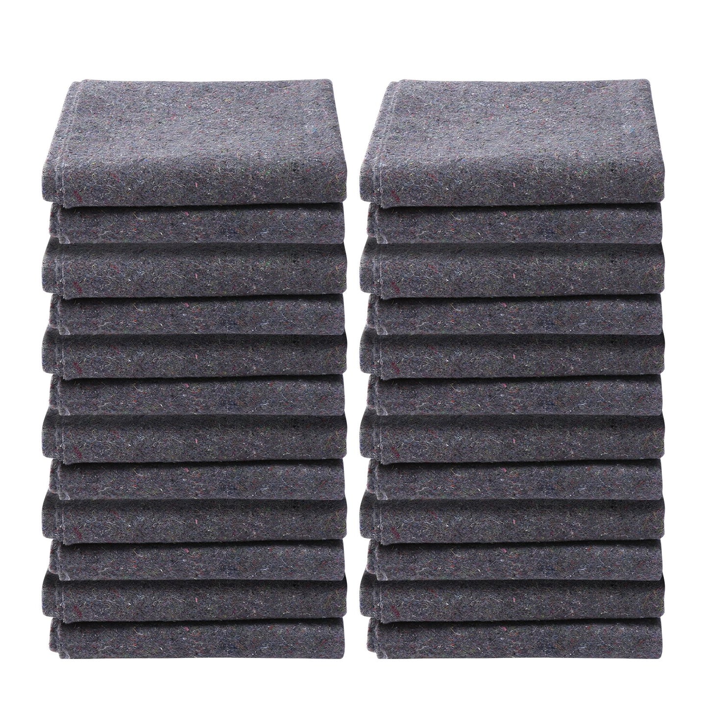 Moving Blankets, 1829 x 1372 mm, 12 kg/dz Weight, 12 Pack, Professional Recycled Cotton Packing Blanket, Large Heavy Duty Shipping Mover Pads Perfect for Protecting Furniture, Floors, Appliances