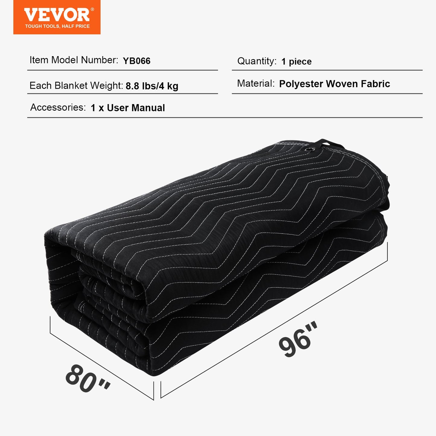 Sound Dampening Blanket, 2438 x 2032 mm Extra Large Studio Grommeted Soundproof Blanket with Grommets, Light Blocker for Door Acoustic Noise Blocking Blanket Studio Sound Absorption Sheet, Black - Image 7