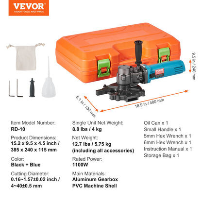 1100W Electric Rebar Cutter Cutting up to 3/2In 4-40mm - Image 7