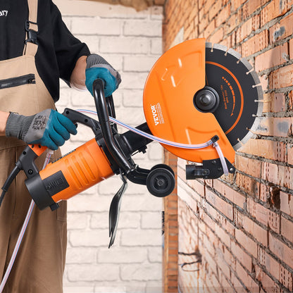 30.48cm Electric Concrete Saw Wet/Dry Saw Cutter with Water Pump and Blade - Image 8