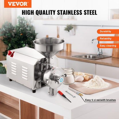Grain Grind Mill Grain Grinding Machine 2200W Food Processing Machinery - Image 2