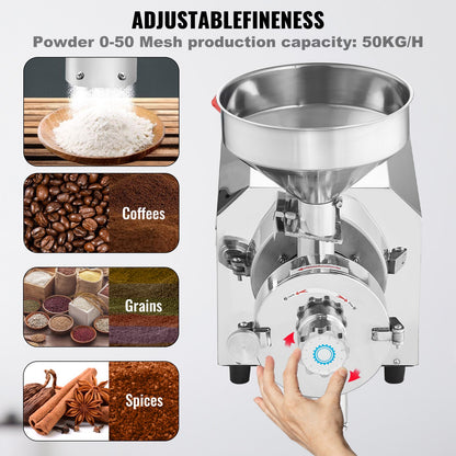 Grain Grind Mill Grain Grinding Machine 2200W Food Processing Machinery - Image 4
