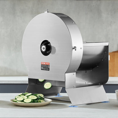 Electric Vegetable Slicer, 0-0.5"/0-12mm Thickness Adjustable Commercial Slicer Machine, Convertible to Manual, Stainless Steel Food Cutter Slicing Machine, Large Feed Port for Potato, Tomato - Image 8
