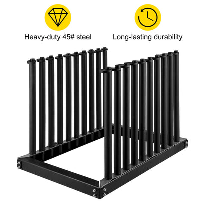 Windshield Rack 9-Lite, Windshield Truck Rack Steel, Windshield Glass Rack 24-Inch Height, Windshield Rack for Truck with PVC Pad & Foam Padding, Glass Rack for Truck, for Glass Transportation - Image 2
