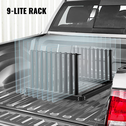 Windshield Rack 9-Lite, Windshield Truck Rack Steel, Windshield Glass Rack 24-Inch Height, Windshield Rack for Truck with PVC Pad & Foam Padding, Glass Rack for Truck, for Glass Transportation - Image 3