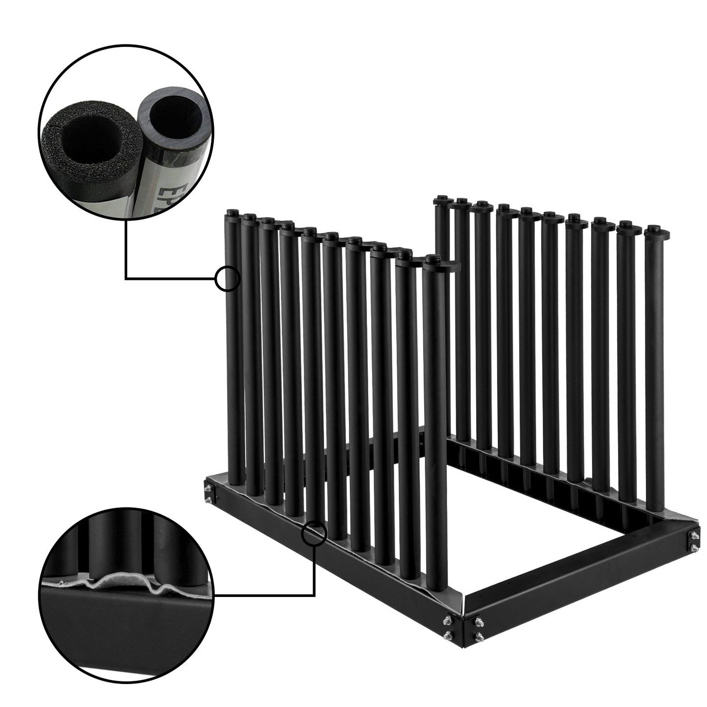 Windshield Rack 9-Lite, Windshield Truck Rack Steel, Windshield Glass Rack 24-Inch Height, Windshield Rack for Truck with PVC Pad & Foam Padding, Glass Rack for Truck, for Glass Transportation - Image 5